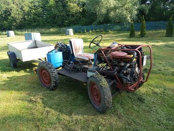 Malotraktor domácí výroby vč vozíku - 2