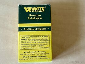 Přetlakový ventil Watts 530C pressure relief valve 0371272 - 2