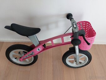 First Bike STREET PINK s košíkem + dárek CRAZY CAT - 2