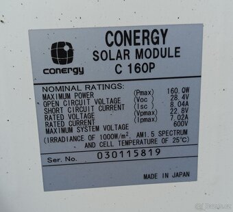 Solární panel fotovoltaický 160W - 2