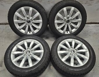 16"ŠKODA 5X112 ET40 7J + 205/55 R16 91H ZIMNÍ SADA - 2