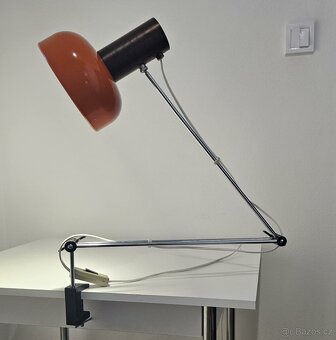 STAROŽITNÁ ORANŽOVÁ LAMPIČKA - RETRO 70" - 2