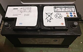 AUTOBATERIE,BMW,90AH,RYCHLONABIJECI/RC/,DOBRY STAV - 2