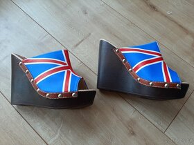 Nové boty s anglickou vlajkou vel. 37 - 2