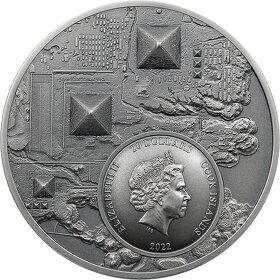 LEGACY OF THE PHARAOHS Antique 3 Oz Silver Coin 2022 - 2