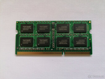 4GB Patriot DDR3 PC3 10600 CL9 SODIMM pro notebook notebooky - 2