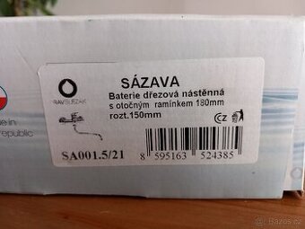 Dřezová nástěnná baterie SÁZAVA - 2
