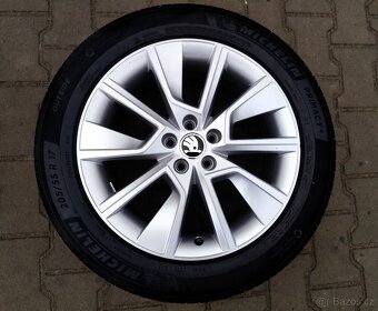 Alu kola originál Škoda Scala, Kamiq 5x100 R17 Braga - 2