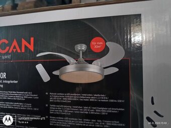 Stropní ventilátor s LED osvětlením + ovladač - 2
