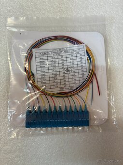 Sada optických pigtailů 12ks SC/PC, 9um SM 2m, - 2