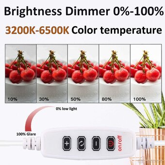 Světelný LED box pro focení produktů DUCLUS 30x30cm 6xpozadí - 2