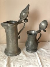 neponičené staré korbely cínové - 2