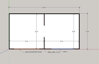 Obytný kontejner 6 x 3m, Chata, komerční objekt - 2