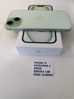 iphone 15 256GB green - SLEVA - 2