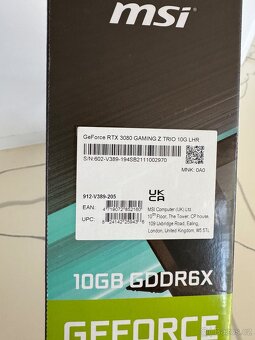 MSI GeForce RTX 3080 GAMING Z TRIO - 2
