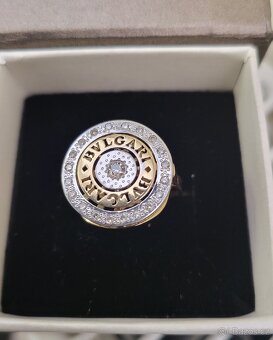 Exkluzívní zlaty prsten z diamanty Bvlgari - 2