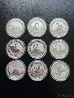 stříbrné mince 1oz Australian Swan (černá labuť) 2017-2024 - 2