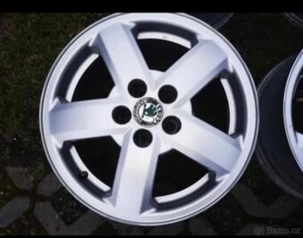 Alu disky originál Škoda Rapid,Fabia, Roomster 5x100 R15 - 2