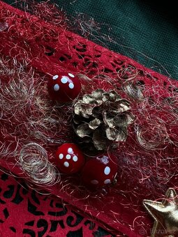 Vánoční běhoun na stůl svítící dekorace - 2