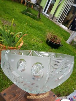 Krásná broušená mísa po prapraprababči Poltár Višnovský-Stei - 2