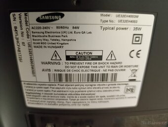 SAMSUNG model UE32EH4003W - 2