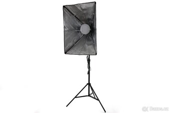 SoftBox E27 LED 150W, 50x70cm stmívatelné dálkové ovládání - 2