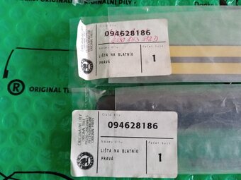 lišta blatníku pravá úzká Škoda Felicia do 121997 6U0853518D - 2