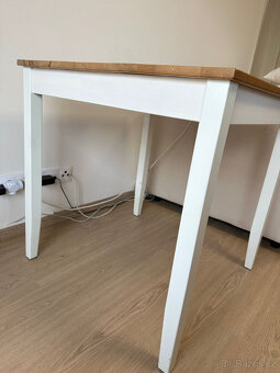 IKEA jídelní stůl Lerhamn a 2x židle Stefan včetně podsedáků - 2