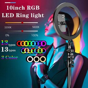RGB Prstencová lampa, kruhové světlo - 2