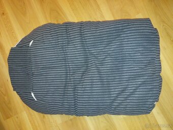 Fusak zimní univerzální kojenec umělý beránek šedý - 2