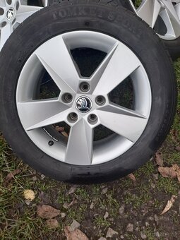 Alu kola 5x112 originál Škoda Octavia III 205/55 R16 - 2