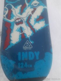 Dětské lyže K2 124 cm + hůlky + boty + přilba - 2