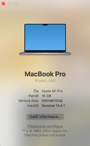 MacBook Pro 16", Apple M1 Pro - 1 TB - 2