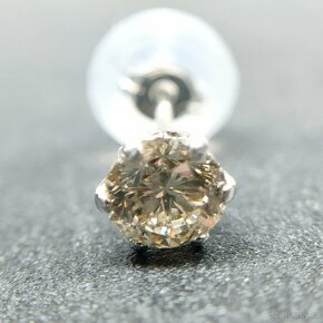 LUXUSNÍ PLATINOVÉ DIAMANTOVÉ NÁUŠNICE 0.50 CT - 2