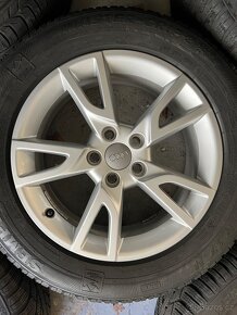 Alu sada Audi Vw 5x112 + zimni 215/60/17 - 2