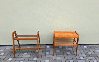 Retro designové květinové stolky 2ks - 2