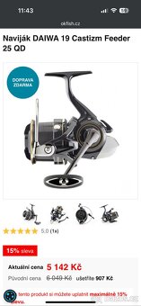 Daiwa - Naviják Cast'izm Feeder 25QD - 2