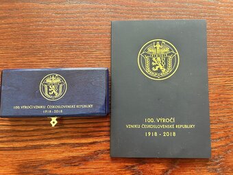 Sada medailí Jsem ražen z českého kovu 1918/2018 - 2