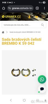 Auto sada brzdových čelistí - 2