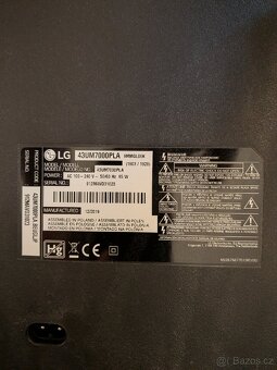 LG televize Smart TV 4K 43" WI-FI - 2