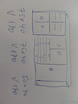 kombinace skříní, zásuvkových dílů a menších skříněk - 2