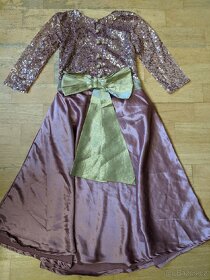 kostým/dlouhé šaty vel 116-122 - 2