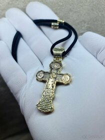 Zlatý přívěsek Ortodoxní křížek 585/14Karat - 2