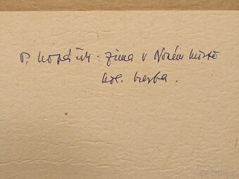 Obraz Pavel Kopáček, Zima v Novém Městě, 27x37 - 2