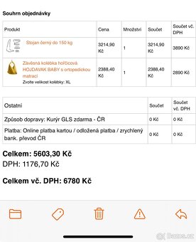 Luxusní závěsná kolébka HOJDAVAK BABY (XL) – komplet set s m - 2