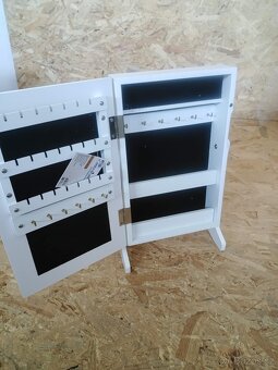 Šperkovnice 2v1 skříňka na bižuterii+zrcadlo 35cm - 2