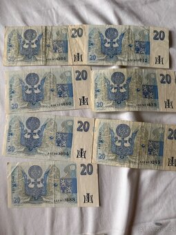 bankovky 20 kč - 2
