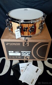 Prodám nový snare Sonor SQ2 Maple heavy- 14x6,5" - 2