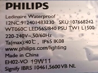 Vodotěsné LED svítidlo Philips Ledinaire Waterproof WT060C. - 2