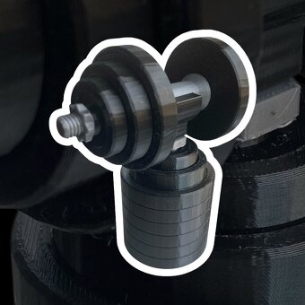 Krytka na tažné zařízení ve tvaru činky - 2